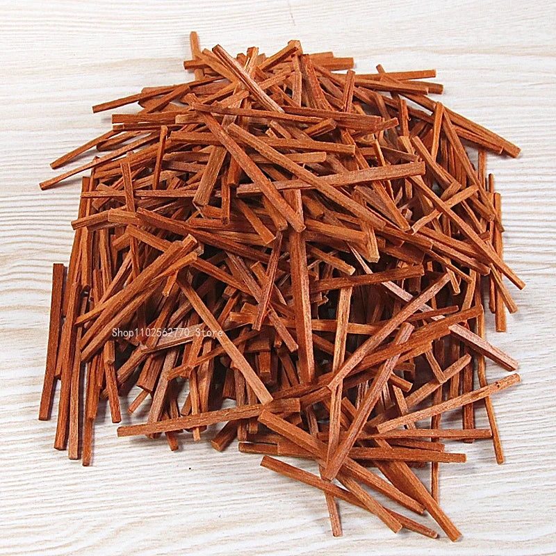 500g/bag Natural Sandalwood Strips Original Wood Sticks Indoor Temple Worship Buddha Burn Incense Pray for Purification of Air