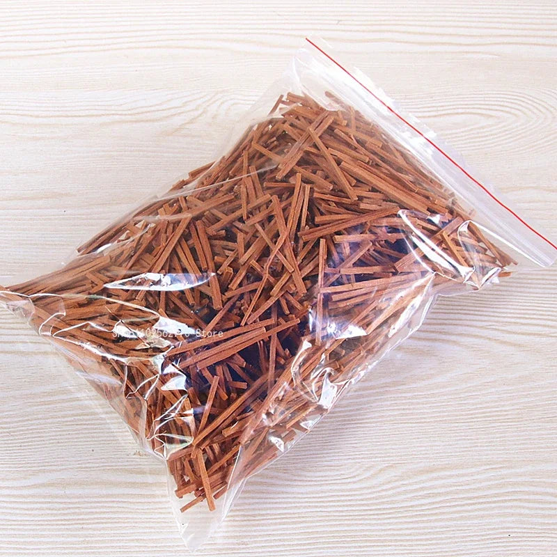 500g/bag Natural Sandalwood Strips Original Wood Sticks Indoor Temple Worship Buddha Burn Incense Pray for Purification of Air
