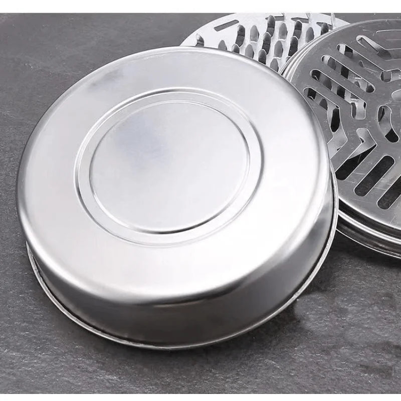 1PC Mosquito Repellent Box Hollow Design Practical High-Temperature Resistant Holder Stainless-Steel Mosquito Coil Tray for Home